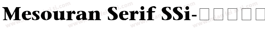 Mesouran Serif SSi字体转换